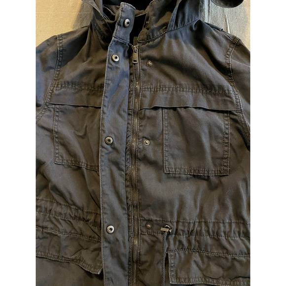 Universal Thread Womens Jacket Size Small Blue Canvas Utility Military Jacket - Picture 7 of 15